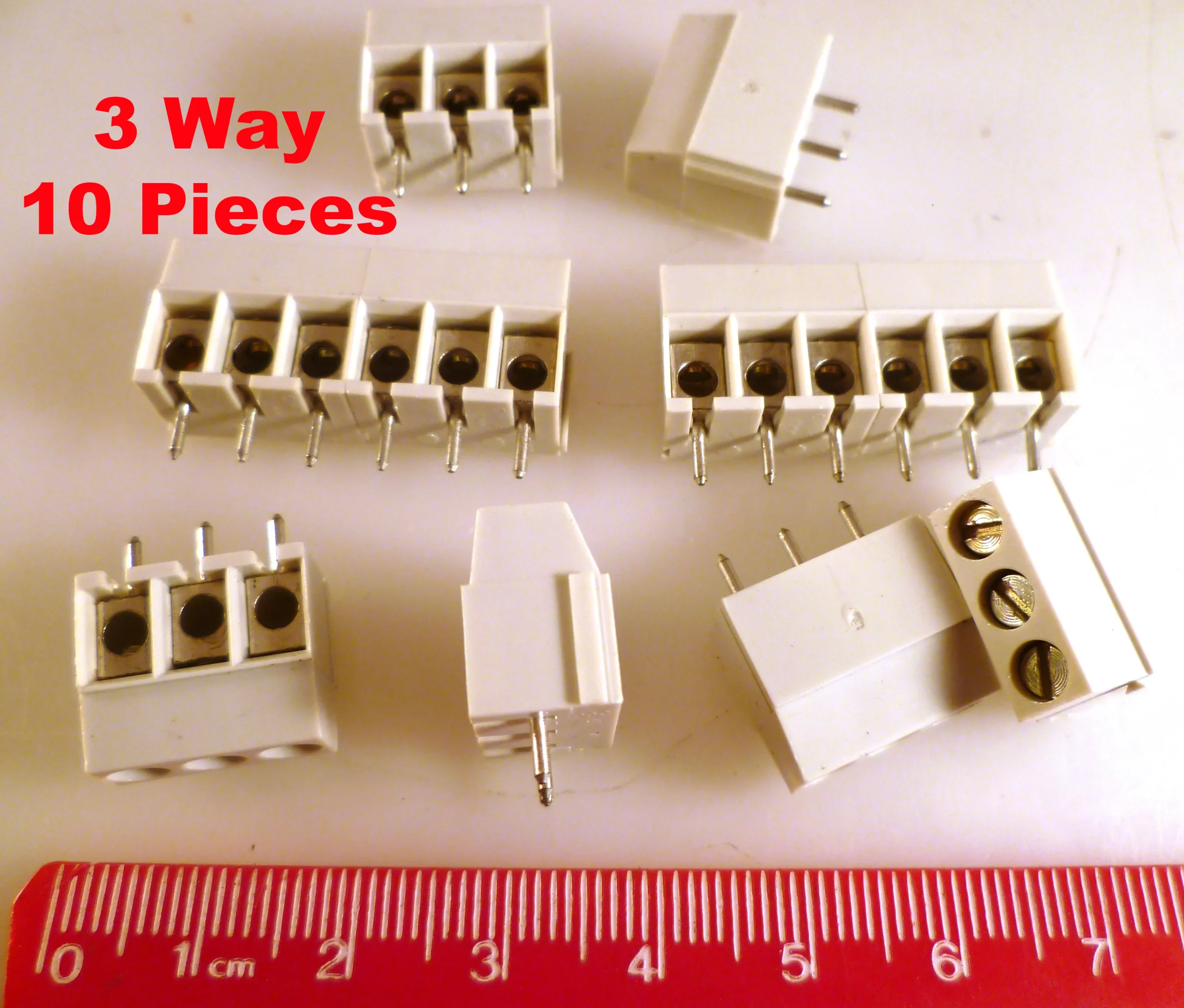 Camden CTB1000 3 Way Terminal Blocks Snaplock 5mm Pitch 10 Pieces OM0929M - Image 2