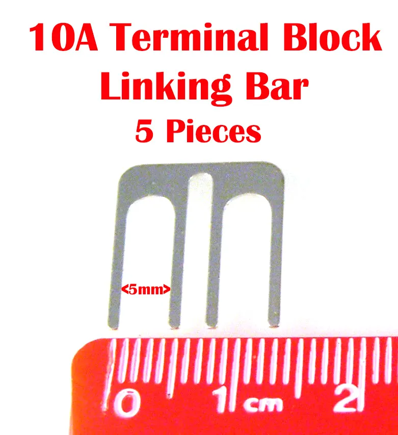 Blockmaster MEHS-1 10 Amp Terminal Block Linking Strip/Jumper 5 Pieces EB57A - Image 2